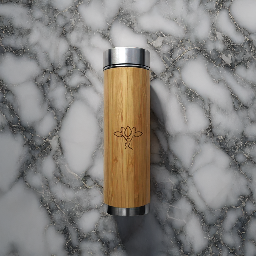 Bamboo Bottle With Strainer