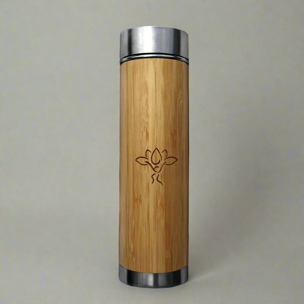 Bamboo Bottle With Strainer