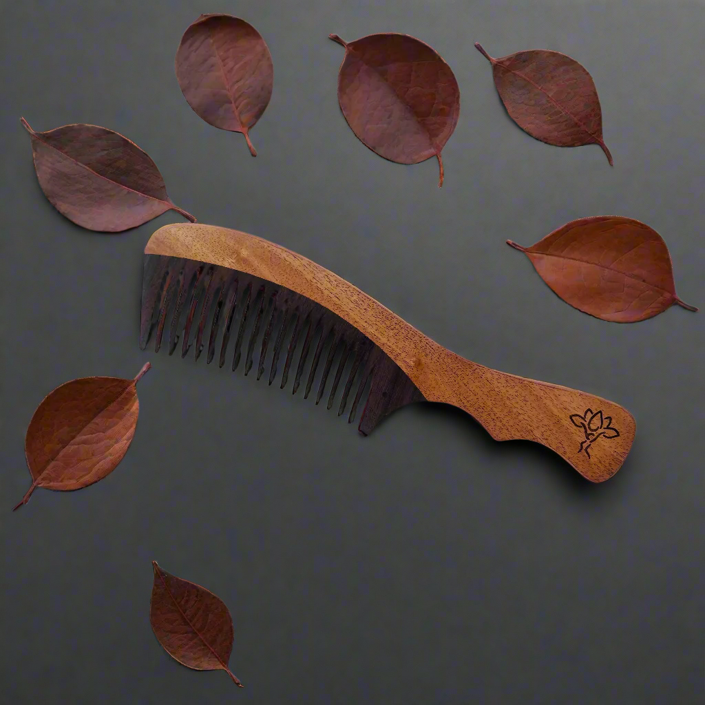 Rosewood Comb with Handle
