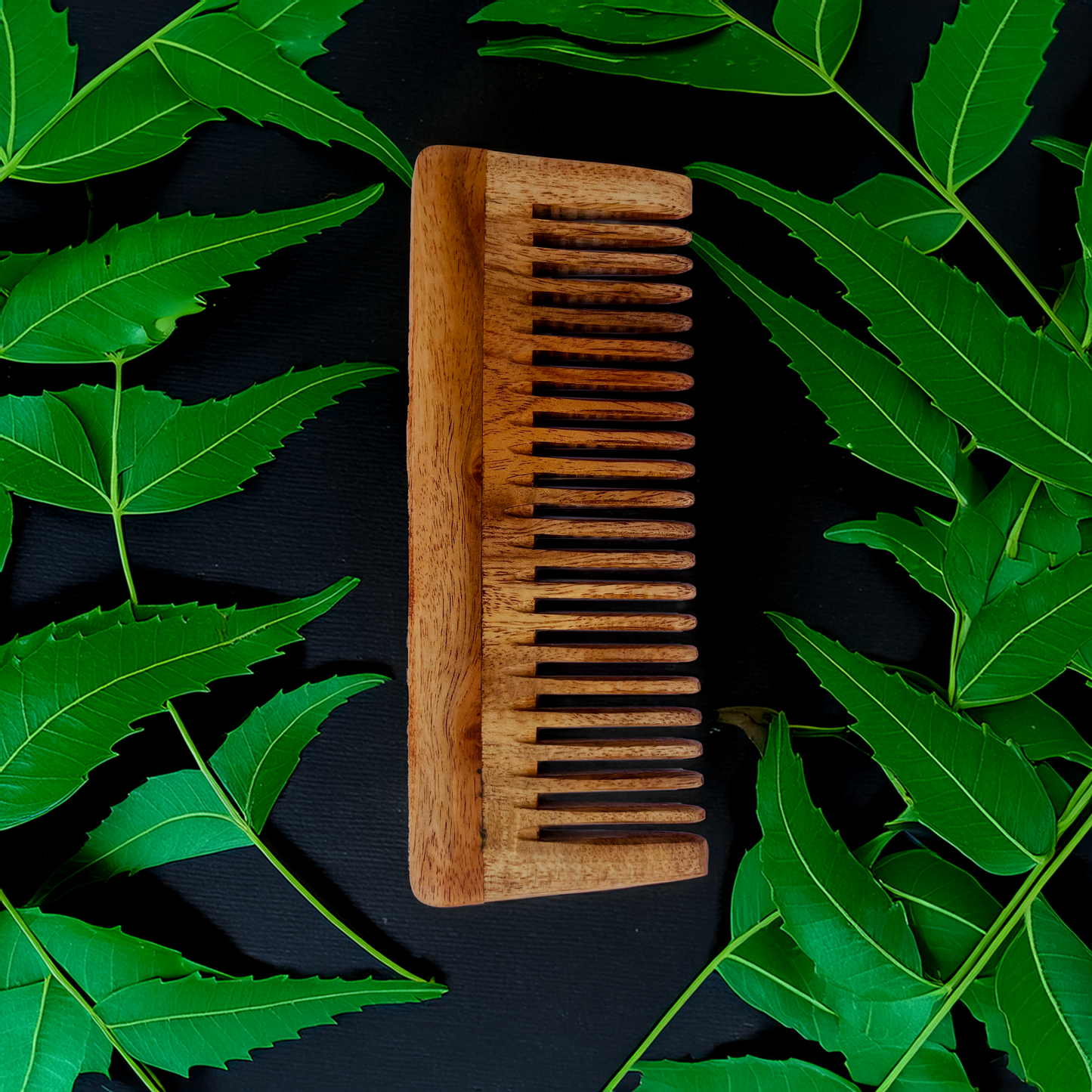 Neem Wood - Lily Comb