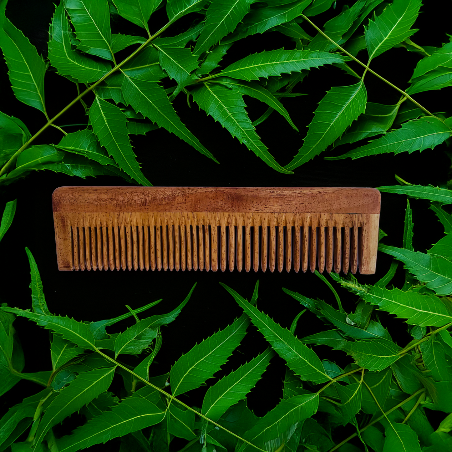 Neem Wood - Lily Comb