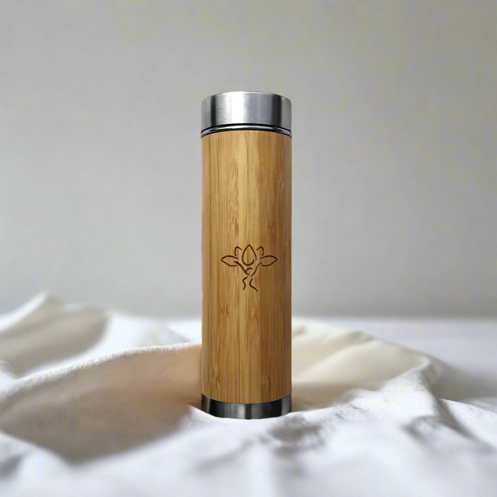 Bamboo Bottle With Strainer