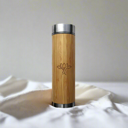 Bamboo Bottle With Strainer